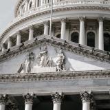 Frieze on the front of the United States Capitol Building