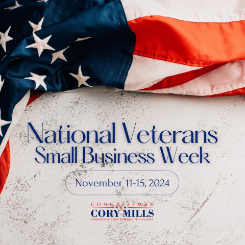 National Veterans Small Business Week Graphic