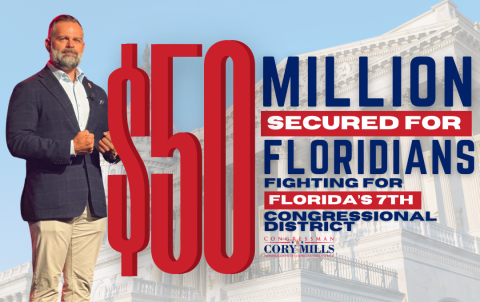 $50 Million Casework Graphic